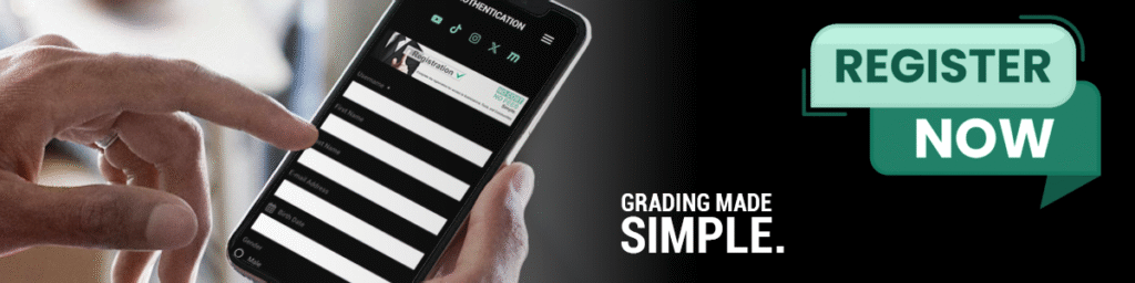 Professional card grading slab and label from Mint Authentication for sports, TCG, and trading cards.