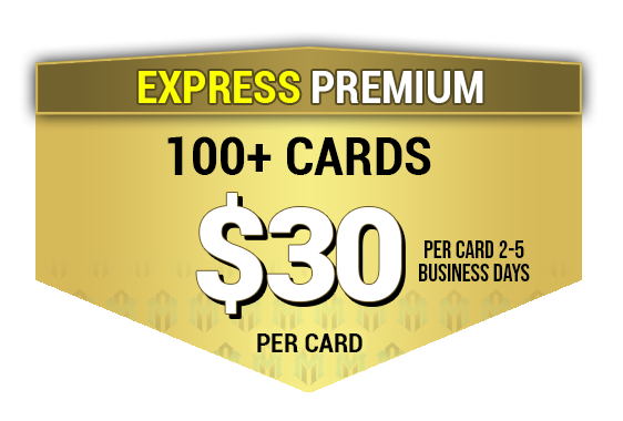 Pricing chart for Mint Authentication sports and TCG card grading, featuring encapsulation and express services.