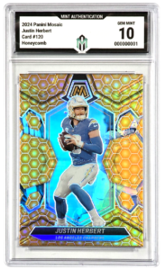 Justin Herbert Mosaic Football Honeycomb