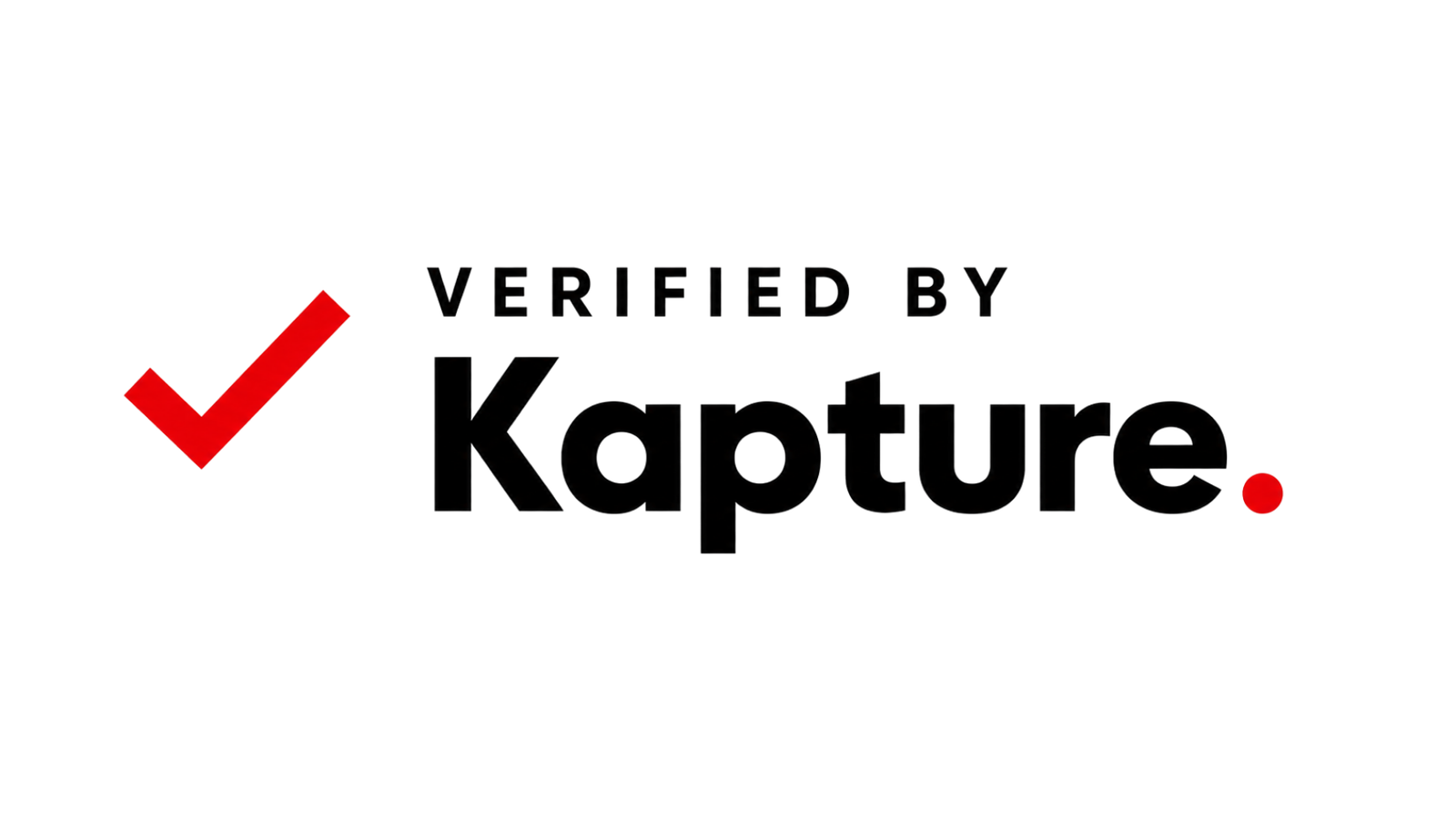 Verified by Kapture
